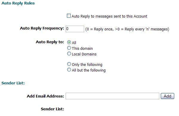 Auto Reply Policy