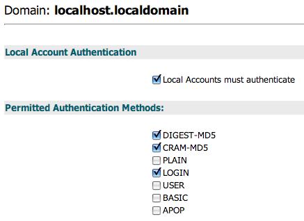 Domain Authentication Pane