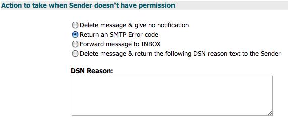 Mailbox Policy