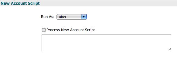 New Account Script