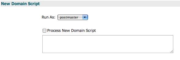 New Domain Script