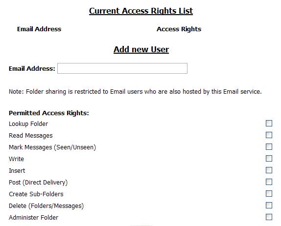 Mailbox Access Control List